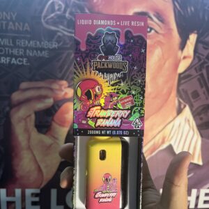 Buy Gas House Packwoods Strawberry Banana Live Resin Liquid Diamonds Disposable THC Vape in Germany