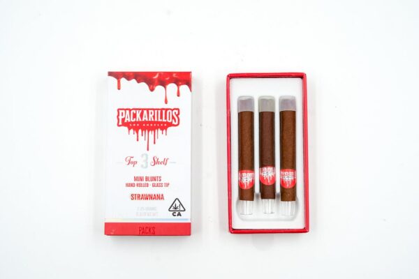 Buy Packwoods Packarillos Strawnana 3 Mini Blunts in Germany