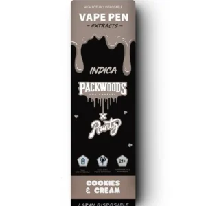 Buy Packwoods Runtz Long Edition 1g Disposable Vape in Cookies & Cream flavor in Germany